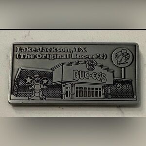 HTF Buc-ee's Ist Store Pewter Magnet Found Only At Original Store, LJ Texas
